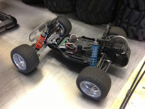 Mini-T (have a mamba brushless system for it, which was temporarily removed during this picture, as I was doing several repairs to the chassis)
